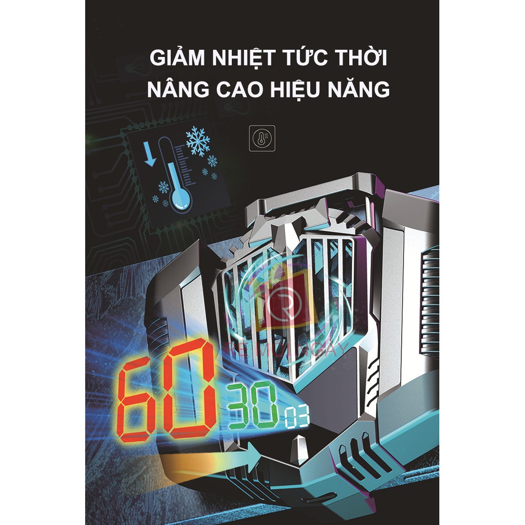 Quạt tản nhiệt điện thoại có pin, Quạt tản nhiệt sò lạnh có pin sạc giảm ngay 20-30 độ