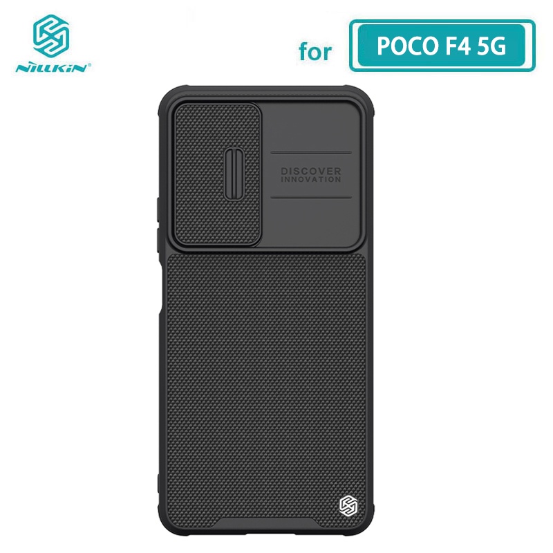 Ốp lưng cho POCO F4 Nillkin Textured Pro kết cấu Nylon Fiber ống kính trượt Ốp lưng cho Xiaomi POCO F4 5G