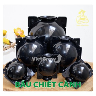 Combo 10 bầu chiết cành croco - ghép giống rễ cây nhân giống có thể tái sử dụng bằng nhựa màu đen