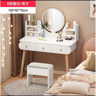 bàn trang điểm phong cách hiện đại - có kèm ghế