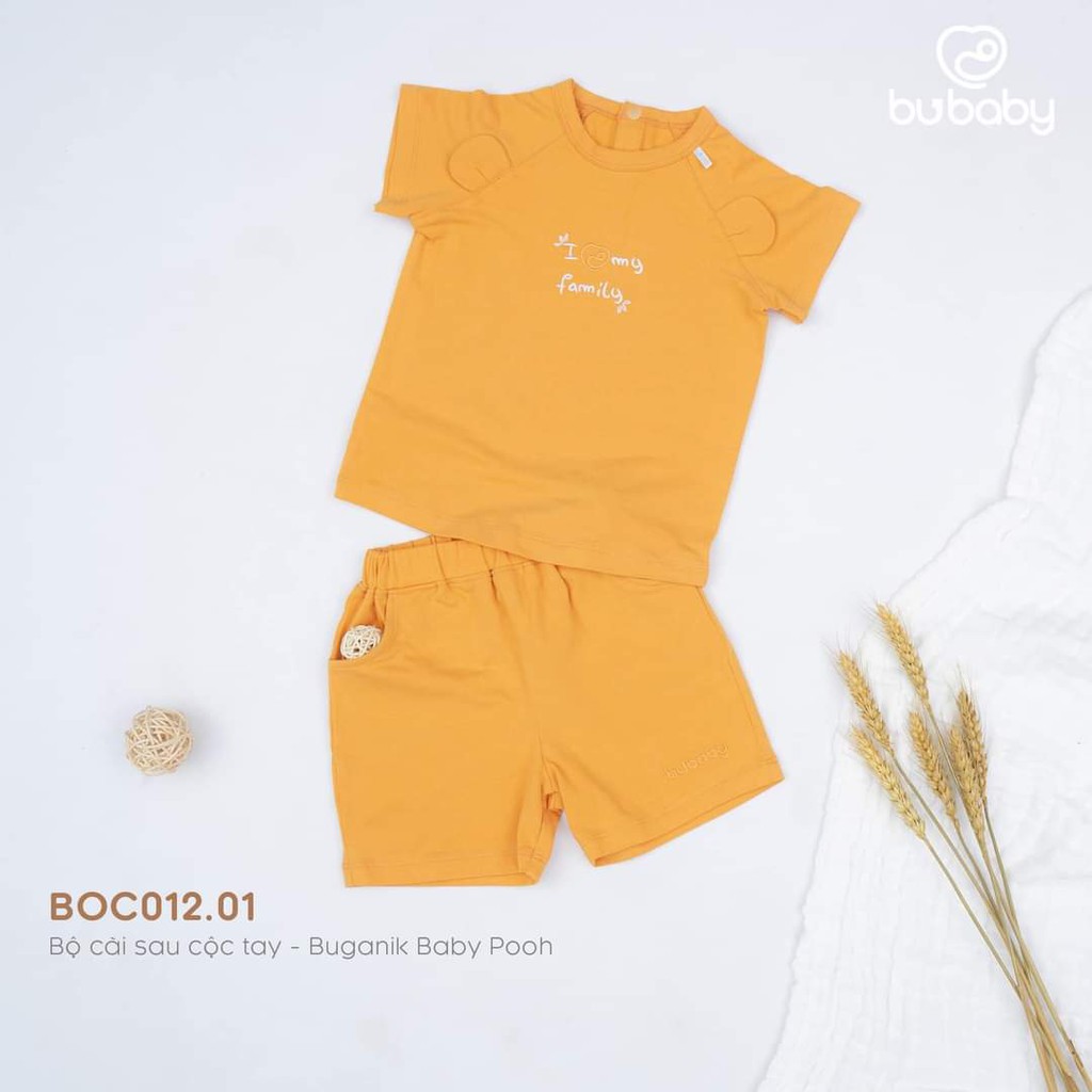 Bộ cộc tay Bu, Bubaby Buganik Baby Pooh 6m - 4Y