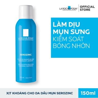 Xịt Khoáng La Roche Posay Serozinc - Kiểm soát bóng nhờn