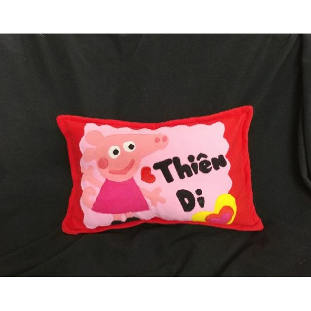 Gối nằm handmade cho bé peppa pig