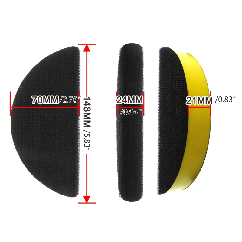 Đĩa Mài Đánh Bóng Bằng PU Tự Dính 6 Inch