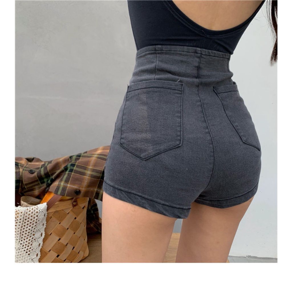 DUNEA Quần Jean Đen Ống Rộng Lưng Cao Tôn Dáng Quyến Rũ Thời Trang Cho Nữ