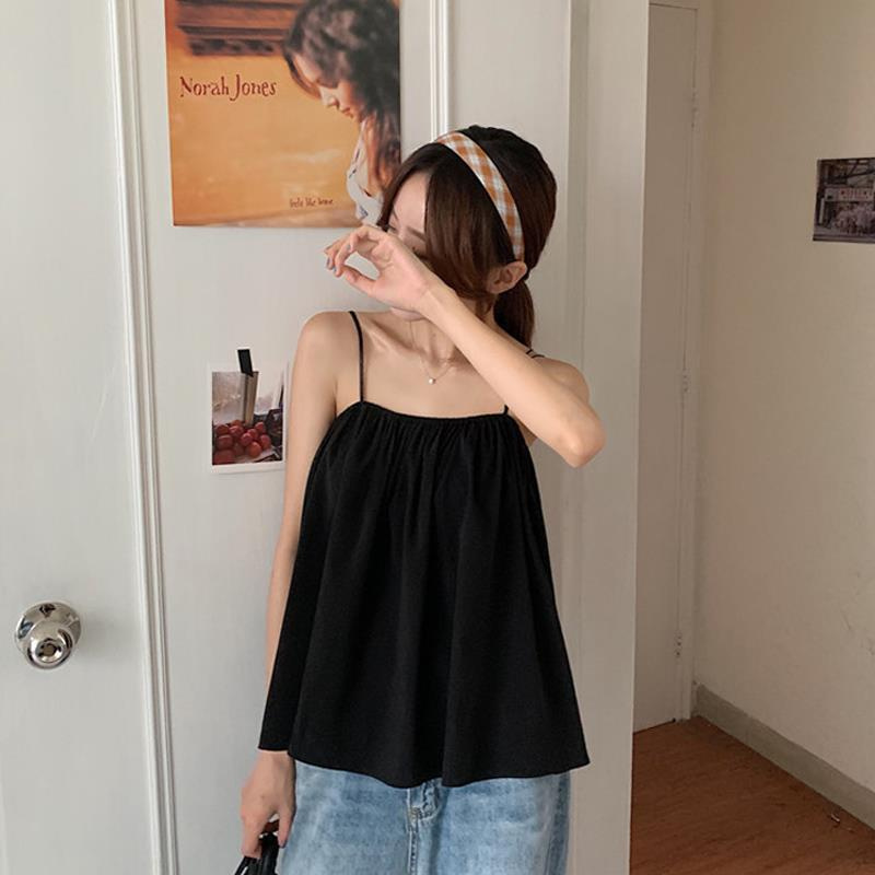 Áo hai dây dáng ngắn thời trang mùa hè Hàn Quốc 2020 | BigBuy360 - bigbuy360.vn