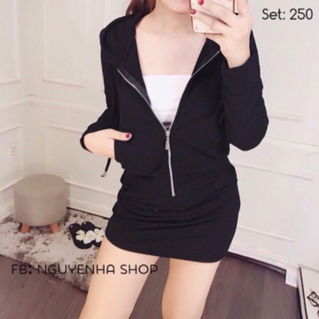 áo khoác nữ ngắn croptop thun da cá xinh xắn D10