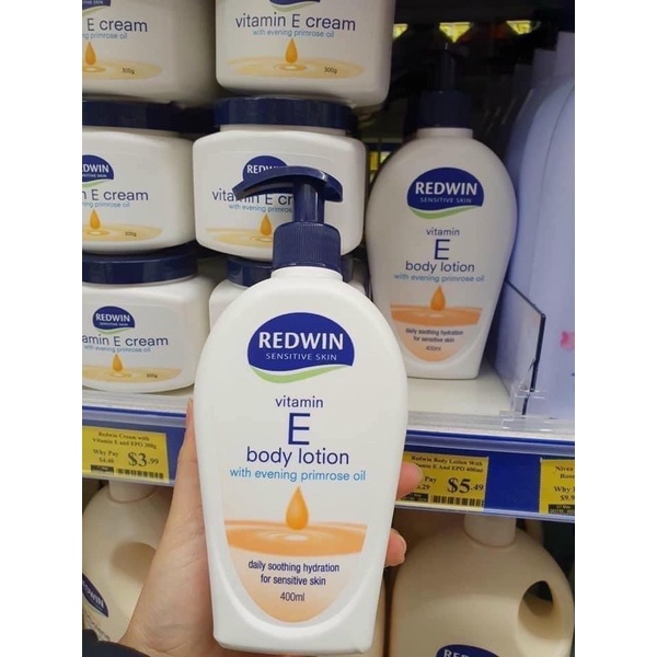 Dưỡng Da Redwin Vitamin E Cream  400ml , kem dưỡng làm đẹp da