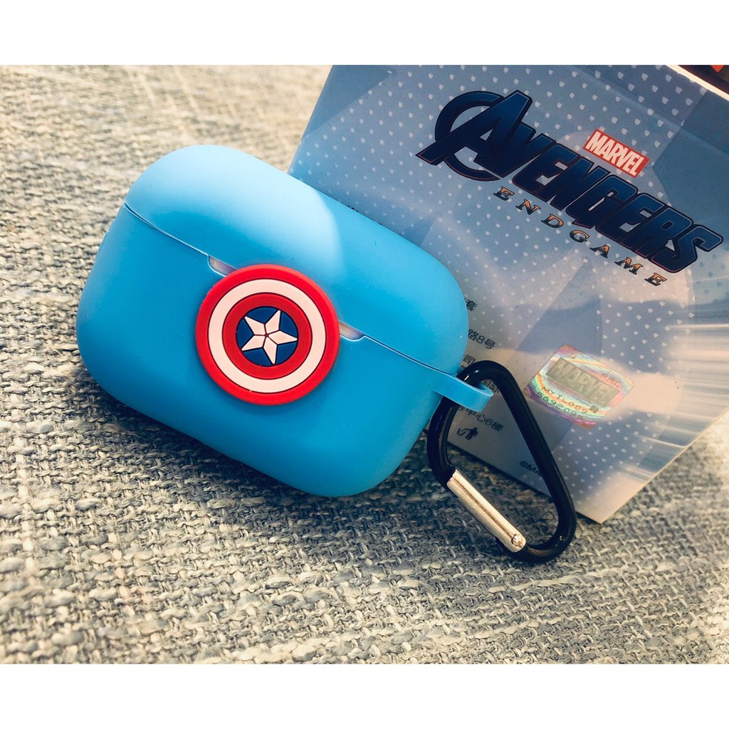 Case airpod pro silicon hình marvel