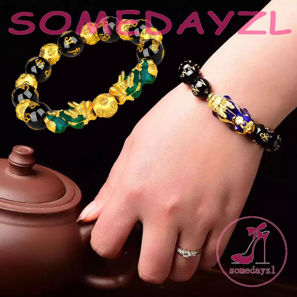 Vòng Tay Đá Obsidian Thời Trang Cho Nam Và Nữ|Vòng Tay Hạt Pixiu Dành Cho Nam Giới