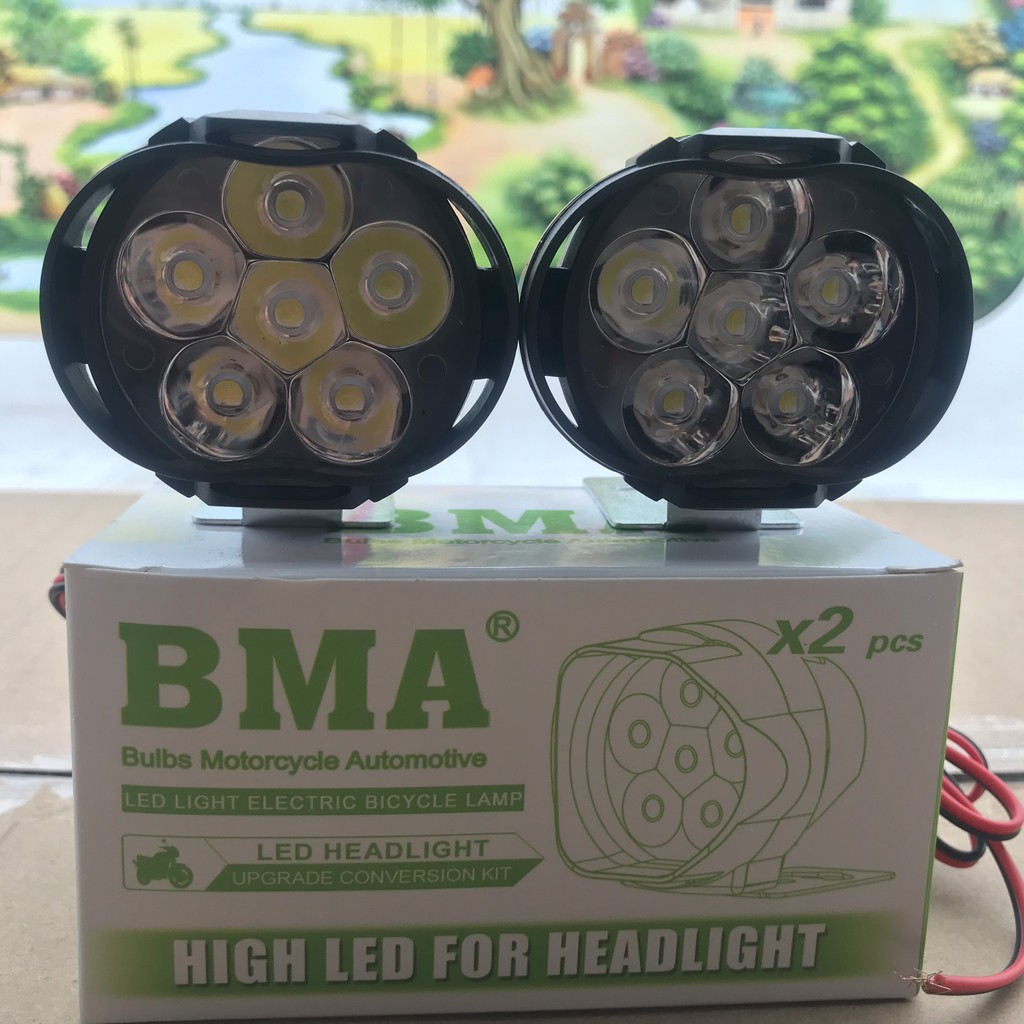 Bóng đèn trợ sáng Led L3C - BMA 6 bóng, 2 đèn 1 hộp, bóng đèn siêu sáng chất lượng cao