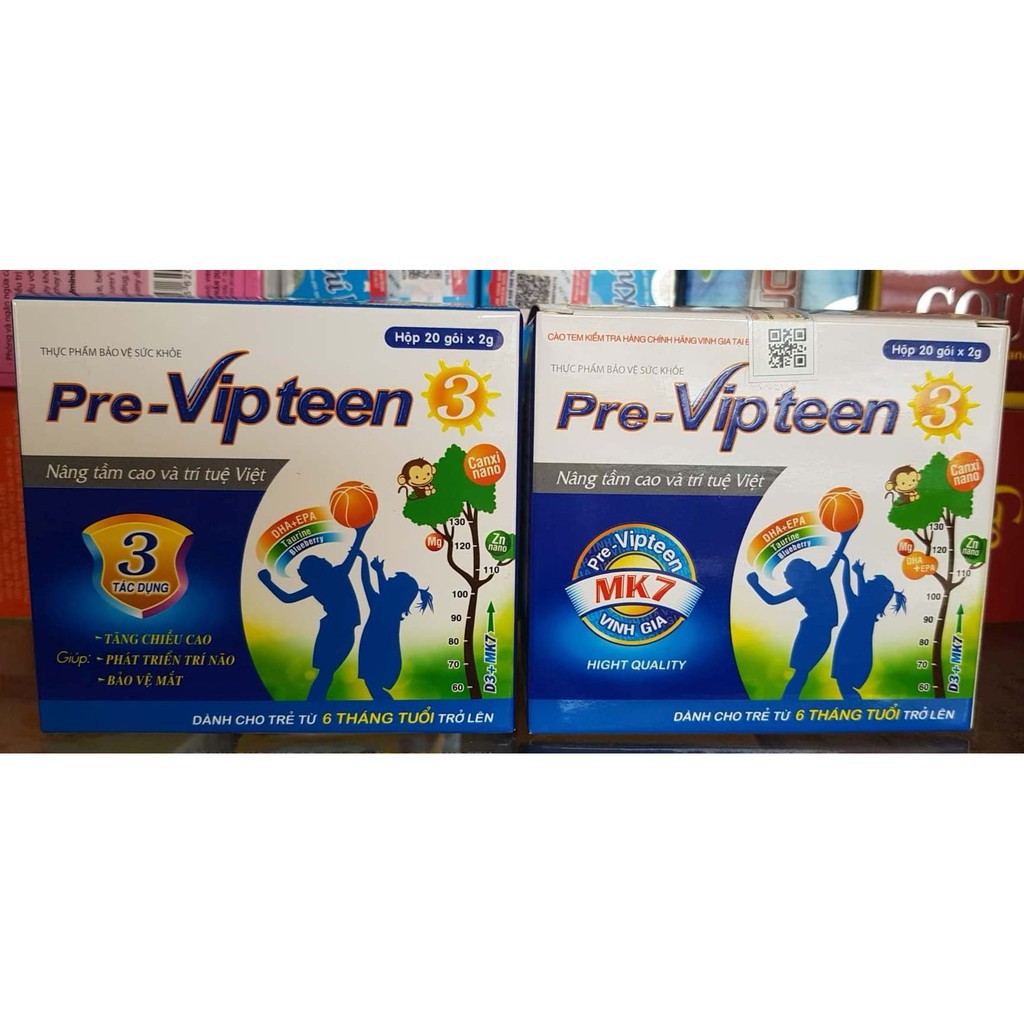 Pre - vipteen 3 hỗ trợ tăng chiều cao mk7