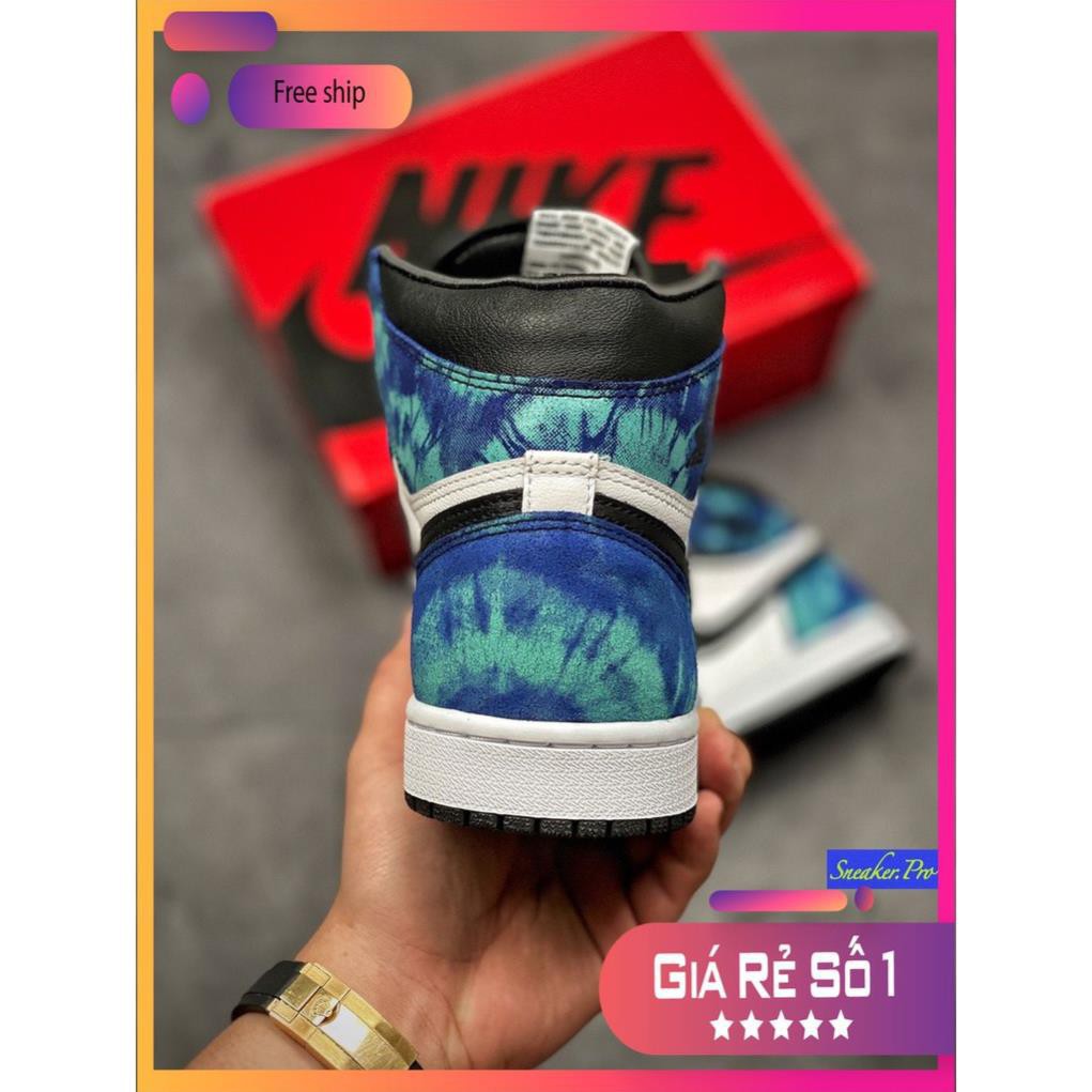 (FULL BOX + QUÀ TẶNG) Giày thể thao AIR Jordan 1 Retro High Tie Dye (W) cổ cao siêu đẹp, cá tính dành cho nam và nữ | BigBuy360 - bigbuy360.vn