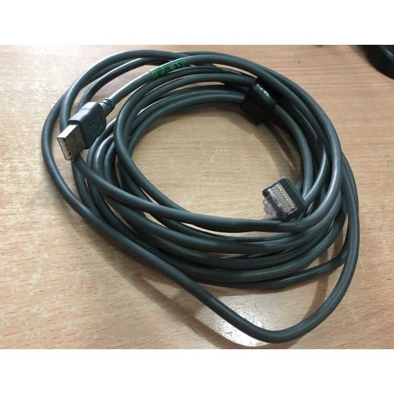 Cáp Máy Quét Mã Vạch Zebra Motorola Symbol USB to RJ50 10Pin Dài 3M