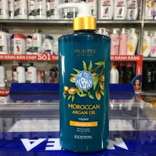Dầu gội Purité Morrocan Argan Oil phục hồi tóc 650ml