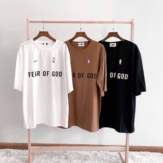 Fear Of God Áo Phông Tay Lỡ Màu Trắng Năng Động E2 - Mbug