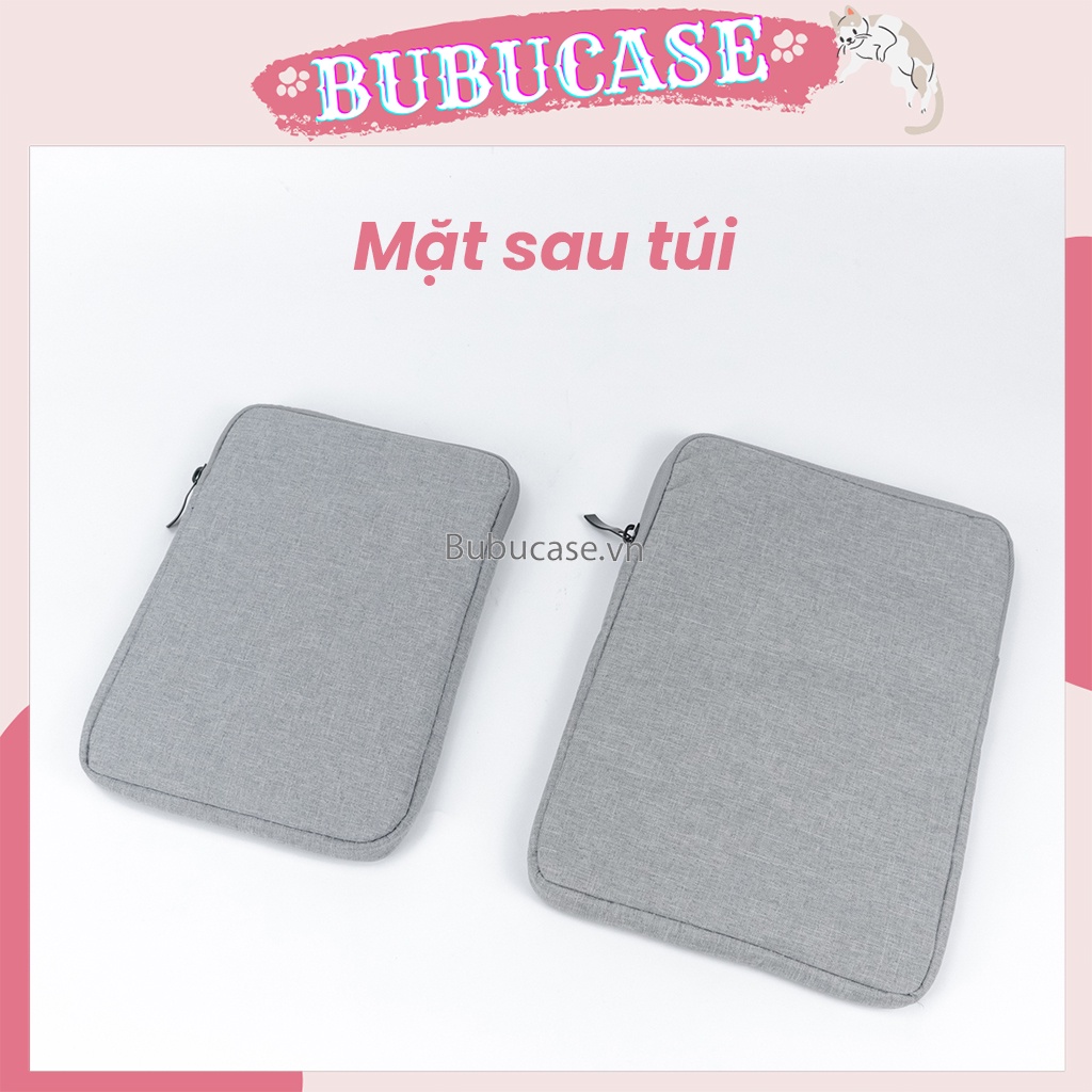 Túi Đựng Ipad/Tablet/Máy Tính Bảng 2 Ngăn, Vải Agni Cloth Chống Thấm Nước - Mặt Trong Lót Bông Êm Ái, Chống Trầy Xước