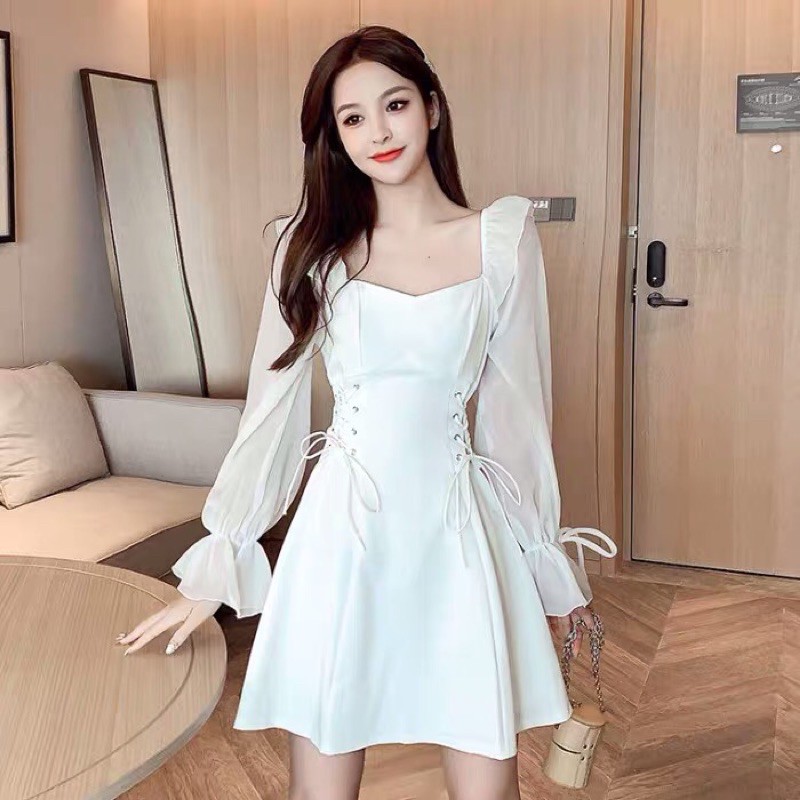 VÁY TRẮNG NỮ DỰ TIỆC DẠO PHỐ SIÊU XINH ✅HÀNG CAO CẤP-MẶC LÀ XINH✅ | BigBuy360 - bigbuy360.vn