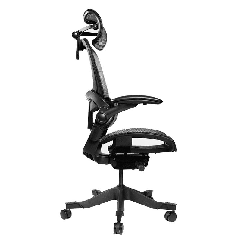 Ghế công thái học ergonomic Epione Easy Chair (All Black / Cool Gray) (Hàng chính hãng)