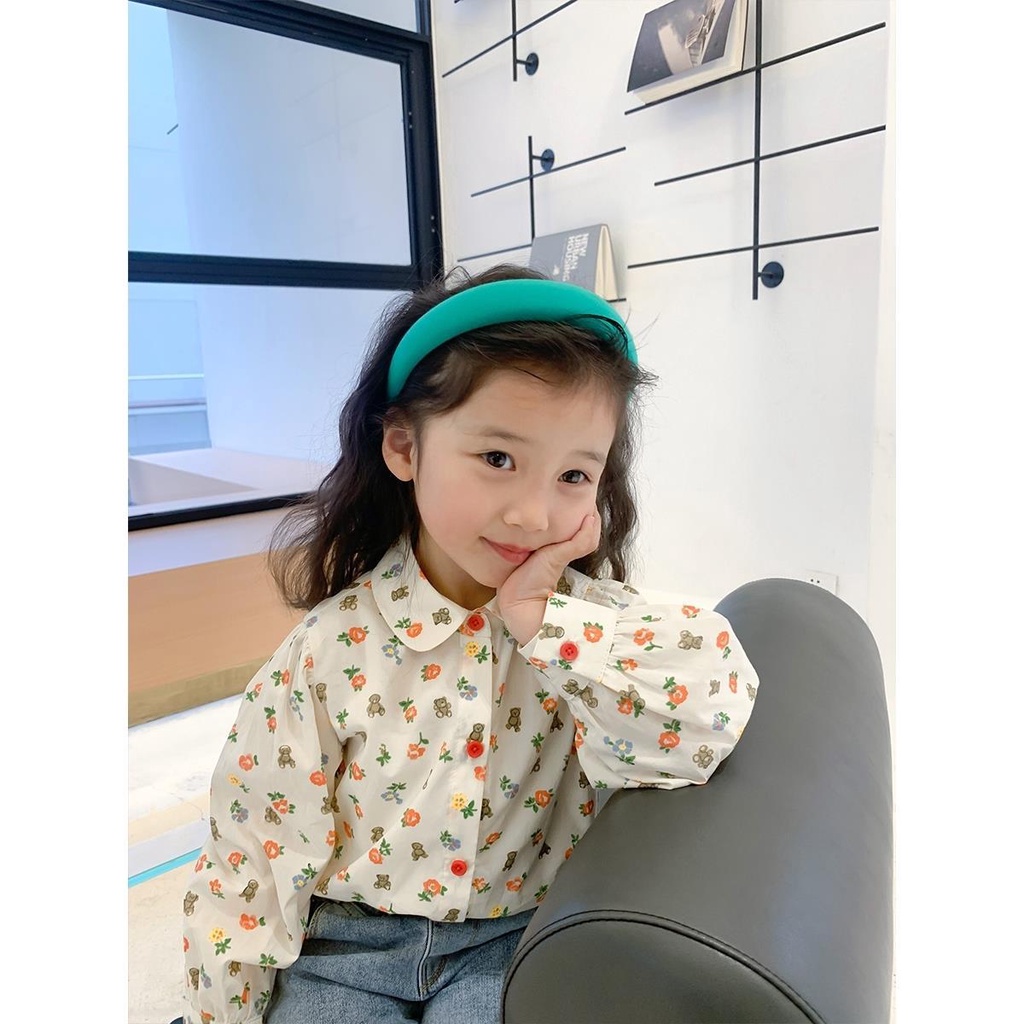 [Babycat] Hàng Có Sẵn Áo Sơ Mi Cotton Nguyên Chất Cổ Búp Bê Phong Cách Nhật Bản Thời Trang Mùa Xuân Mới Cho Bé Gái