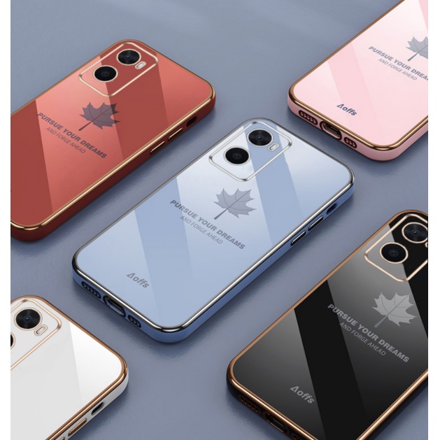 Ốp lưng oppo reno7 5g Ốp Điện Thoại Họa Tiết Lá Phong Cho Oppo Reno 7 5G Reno7Z Reno7PRO A76 A95 A54 A16 Reno2 Reno4 4F Reno5 Reno5F Reno6 FY