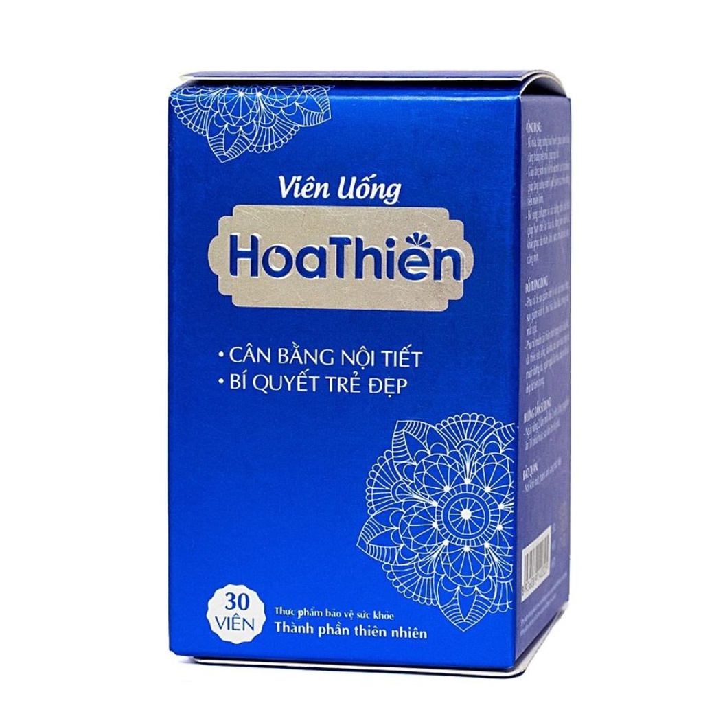 Viên uống Hoa Thiên - Hỗ trợ tăng cường nội tiết tố nữ, hỗ trợ làm đẹp da (hộp 30 viên)