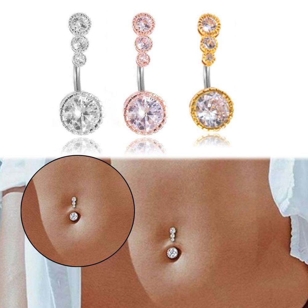 ESPO Khuyên Rốn Đính Đá Pha Lê Mới