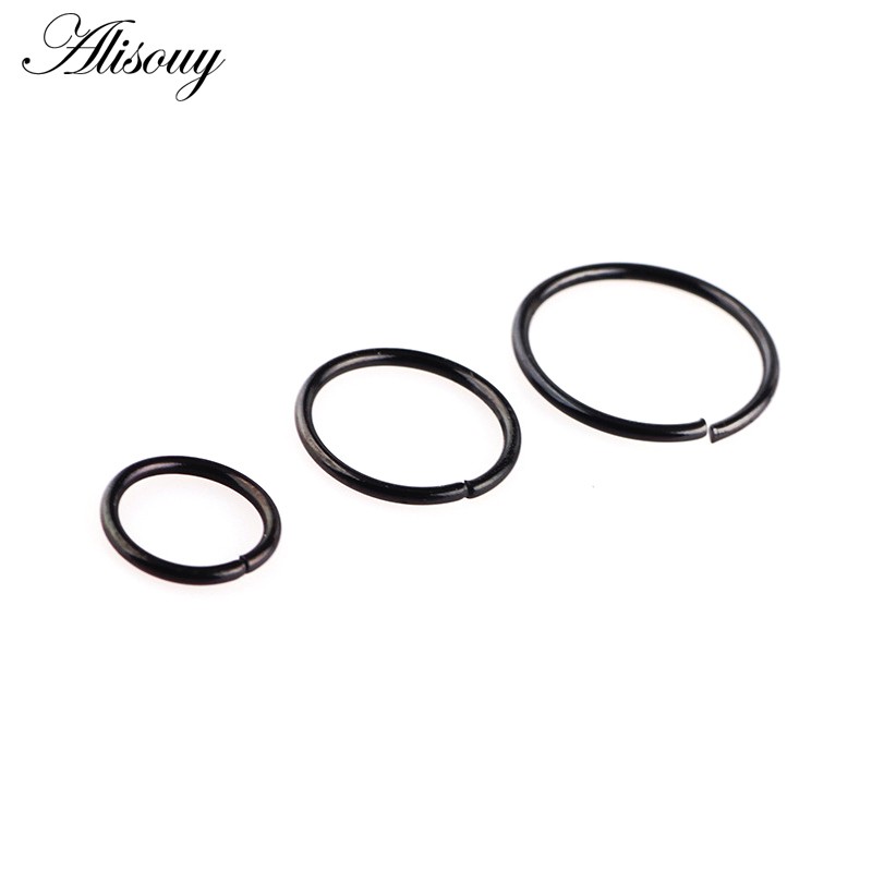1 Khuyên Mũi Bằng Thép Không Gỉ Mạ Vàng Thời Trang alisouy 20g