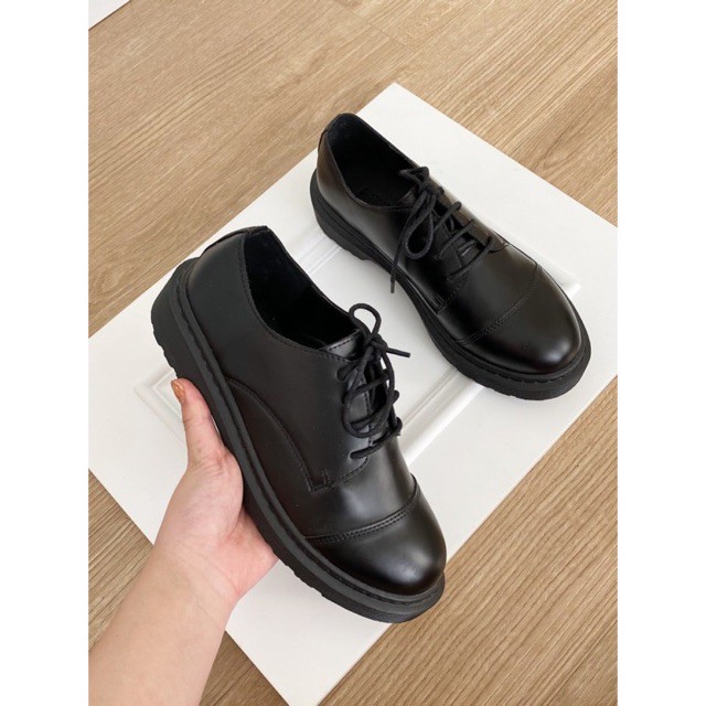 [Mã FATHANG5 giảm 10K đơn 50K] Giày oxford nữ da mềm hai màu nâu và đen | BigBuy360 - bigbuy360.vn