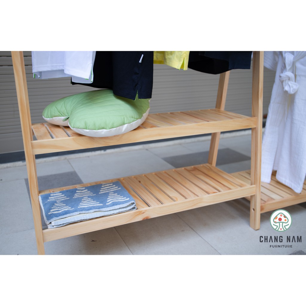 COMBO GIÁ TREO LẮP RÁP TIỆN LỢI 2 IN 1 - AHAN DOUBLE - NATURAL | BigBuy360 - bigbuy360.vn
