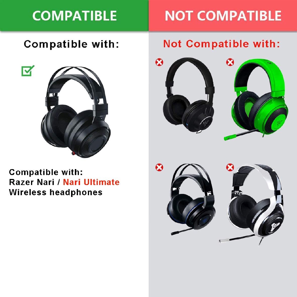 Đệm Tai Nghe Làm Mát Thay Thế Cho Tai Nghe Không Dây Razer Nari / Nari Ultimate