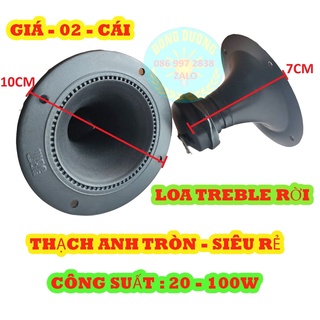 Loa siêu trép thạch anh tròn 10cm - loại gắn pin siêu treble - loa treble rời - giá 01 đôi