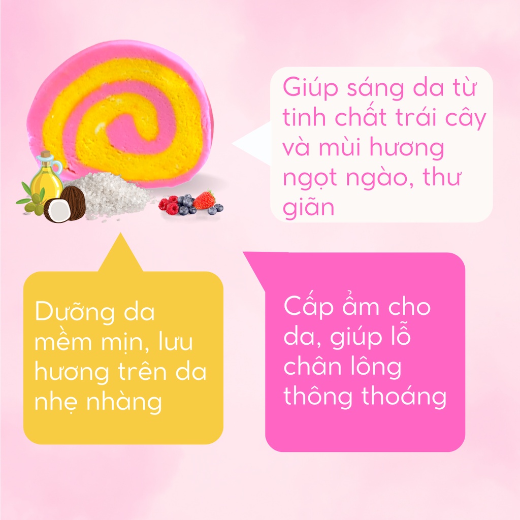 Bánh siêu tạo bọt bồn tắm CHUPA CHUP [Labbi] Bubble Bar