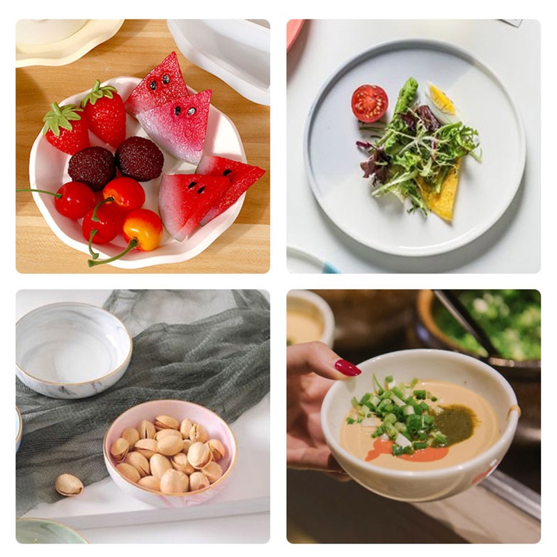 Khuôn Silicone Hình Oval / Tròn Làm Đồ Trang Sức Thủ Công DIY