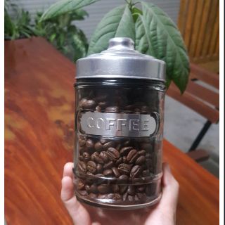 Hũ thủy tinh đựng cà phê