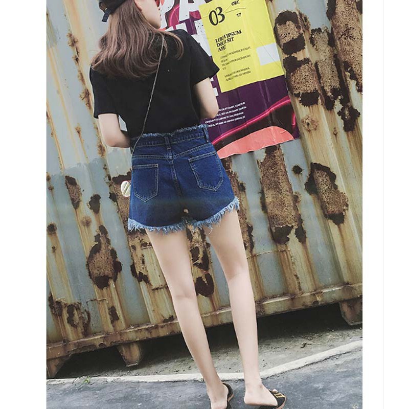 Quần short vải jean tua rua cá tính | BigBuy360 - bigbuy360.vn