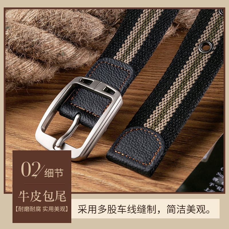 Thắt Lưng Vải Canvas Unisex Thời Trang