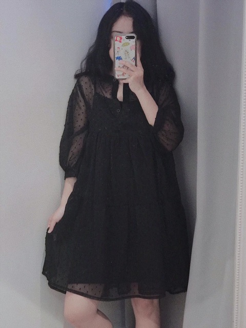BB Dress Đầm babydoll tầng cổ trụ (ảnh thật)