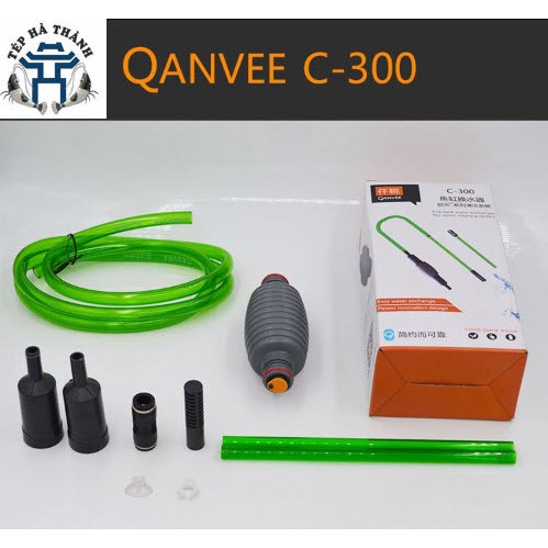 Bộ Thay Nước Hồ Cá QANVEE C300 - Dụng Cụ Thay Nước Bể Cá