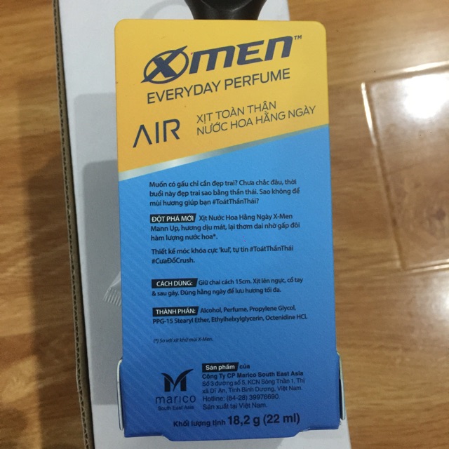 Nước Hoa Xmen Manup 22ml