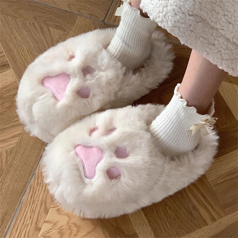 Dép bông  cute đế xốp chống trơn đi được cả ngoài đường