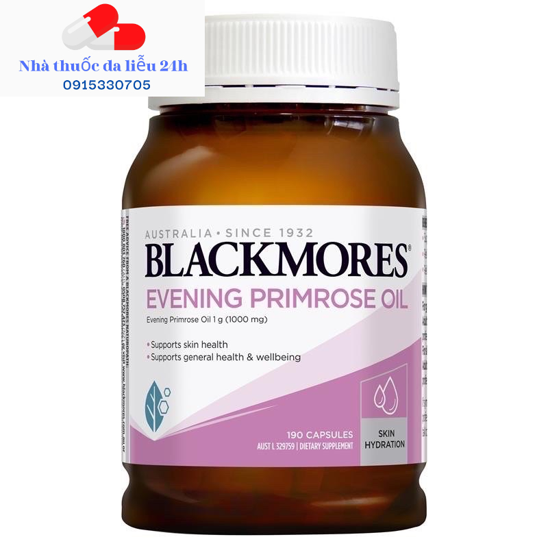 Viên Uống Tinh Dầu Hoa Anh Thảo Evening Primrose Oil Blackmores Úc Giúp Cân Bằng Nội Tiết Tố Làm Đẹp Da