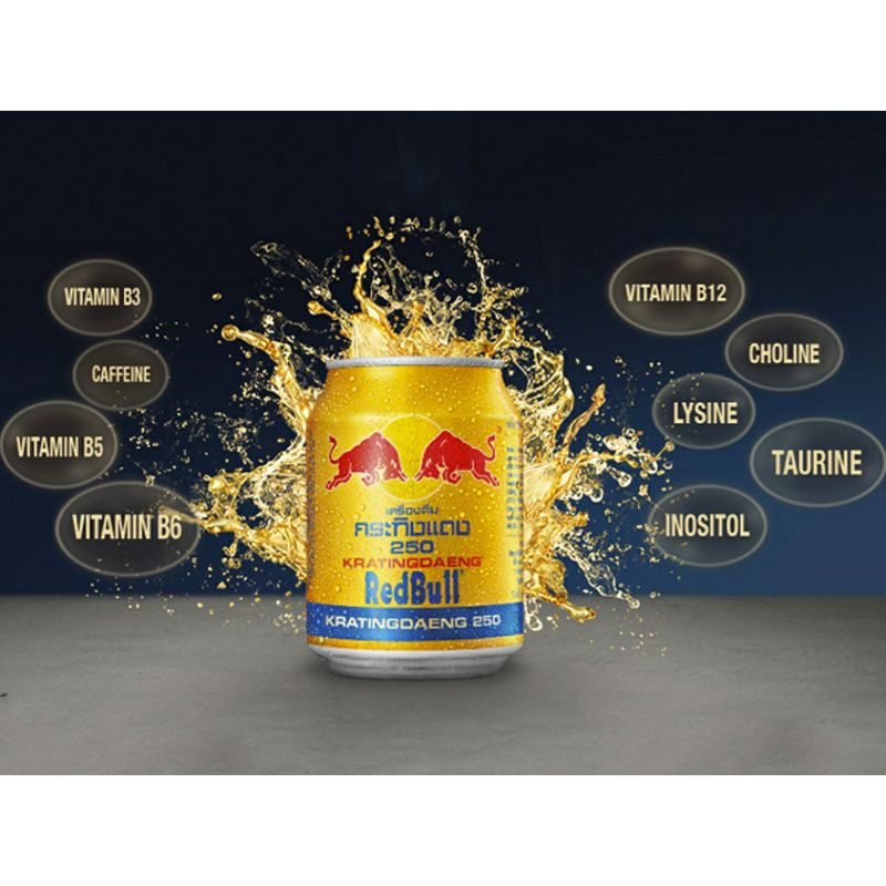 Thùng 24 lon red bull - bò húc 250ml việt nam