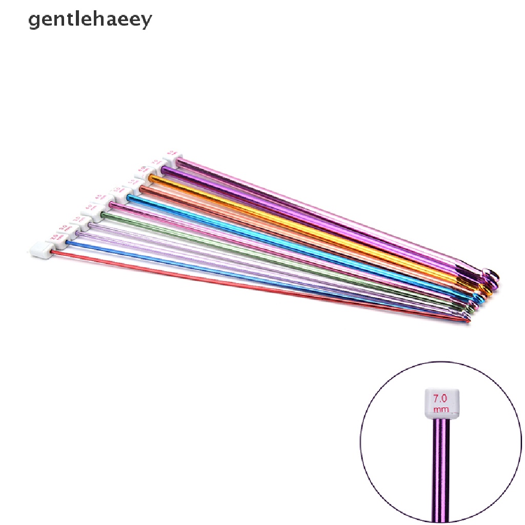 Bộ 11 Kim Móc Nhôm Nhiều Màu 10.6 &quot;2- 8mm