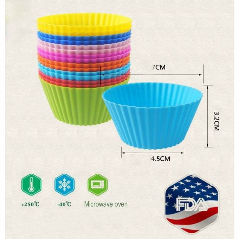 [10 mẫu] Khuôn silicone cupcake cho bé ăn dặm, tái sử dụng nhiều lần