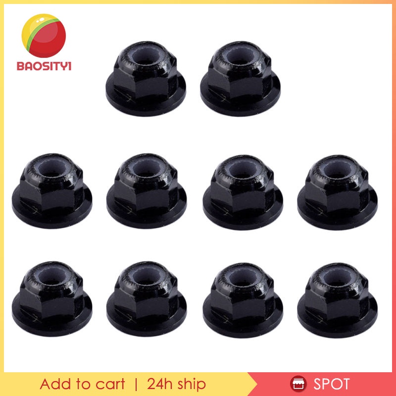 Set 10 Đai Ốc M4 4mm Bằng Thép Cho Xe Ô Tô Điều Khiển Từ Xa HPI, HSP, Hobao, Savage, XS, XS 1 / 10