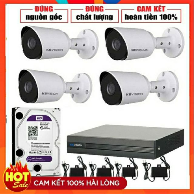 Trọn bộ CAMERA KBVISION