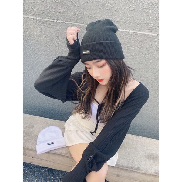 Nón len beanie mùa đông phong cách Hàn Quốc Gill Baby