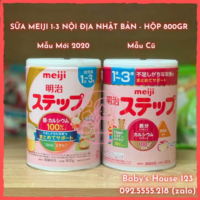 SỮA MEIJI 1-3 NỘI ĐỊA NHẬT BẢN - hộp 800gr