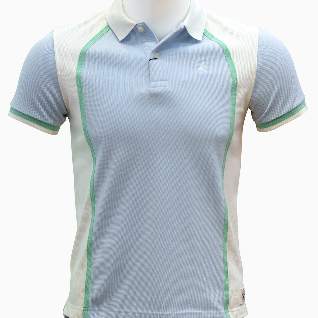 Beverly Hills Polo Club - Áo polo Ngắn tay Nam Regularfit Xanh nhạt LB- BHPC PMRSS20TL095